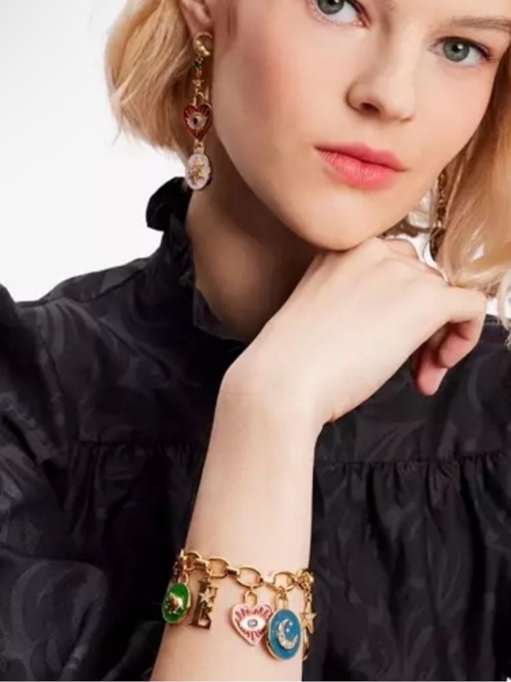 Kate Spade Like Magic evil eye charm bracelet New $139 - Picture 3 of 4